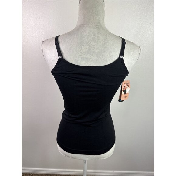 Shapermint Essentials Scoop Neck Cami Women's XL Black NWT 0047 - Picture 5 of 14